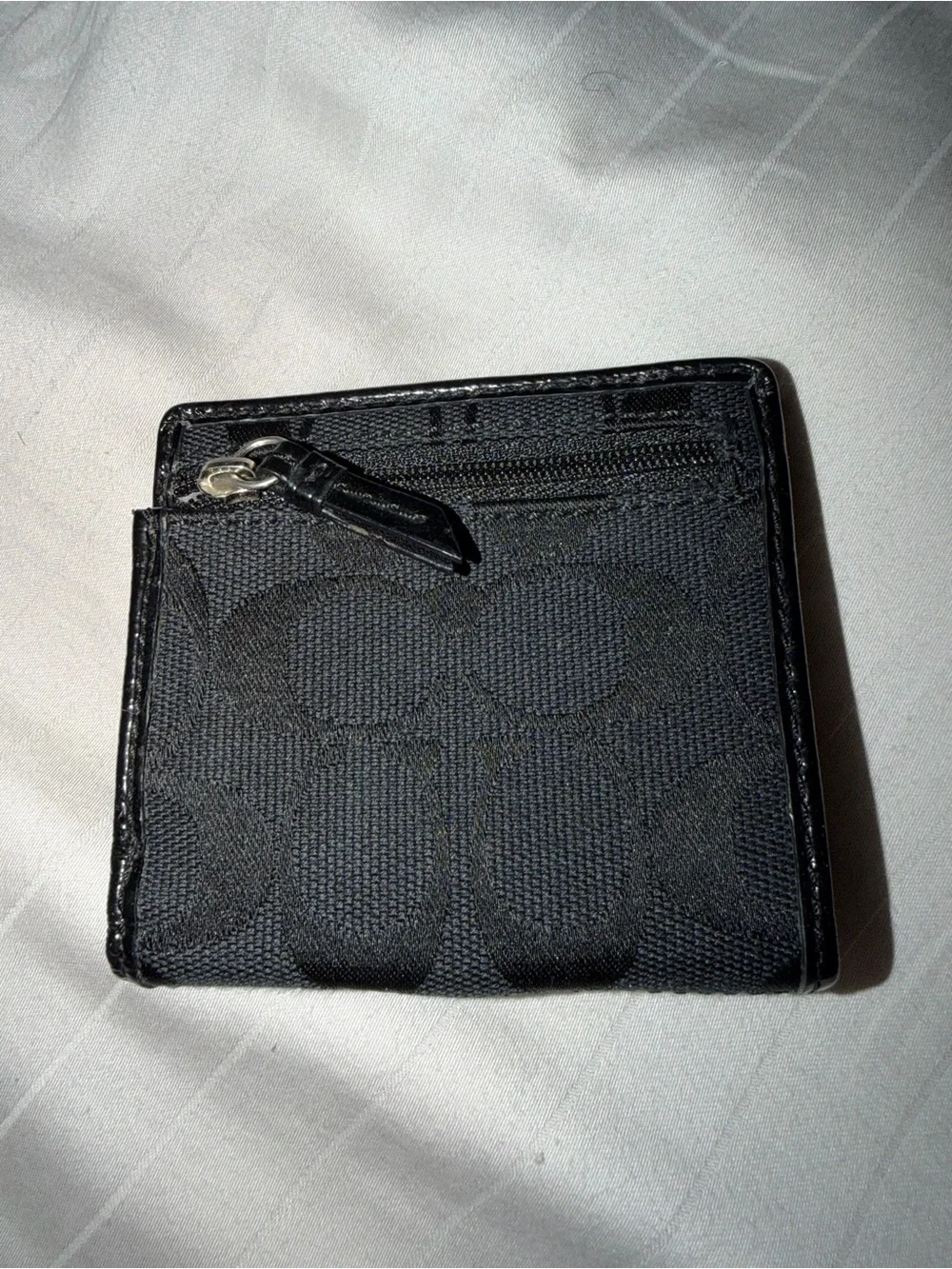 Coach Black Signature Card holder/wallet - Picture 2 of 5